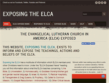 Tablet Screenshot of exposingtheelca.com
